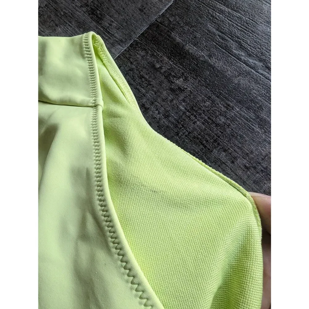 GOOD AMERICAN Scuba Show Off One Piece Swimsuit Key Lime